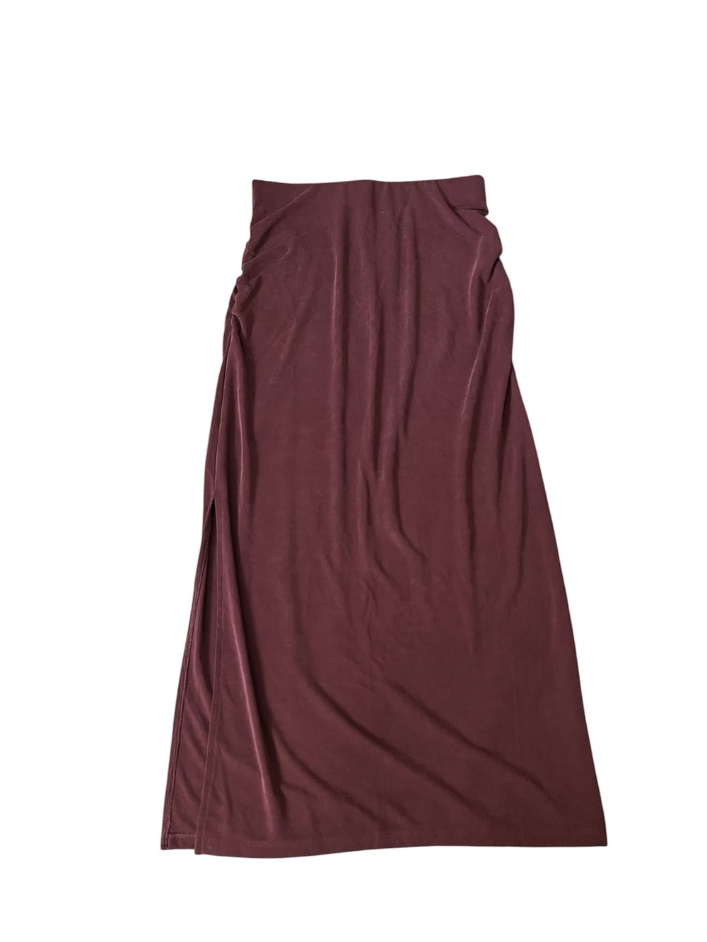 Old Navy Wine Maxi Skirt with Side Gather